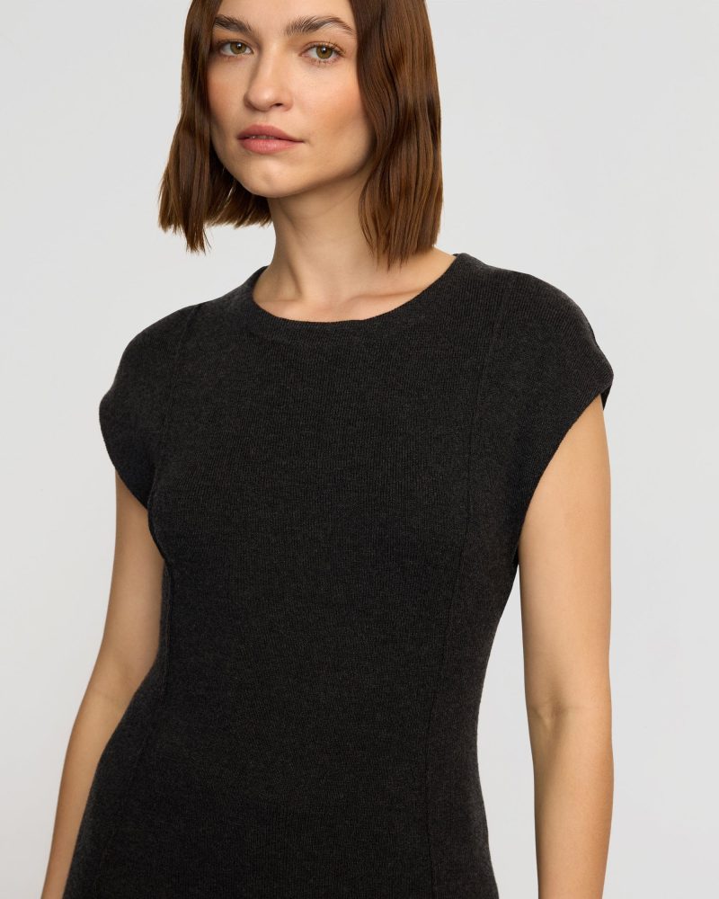 alani organic cotton wool knit top heather charcoal 3