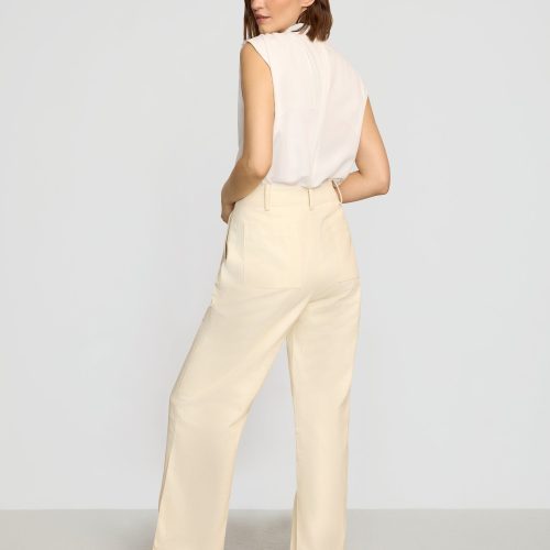 aster herringbone denim pant cream 5