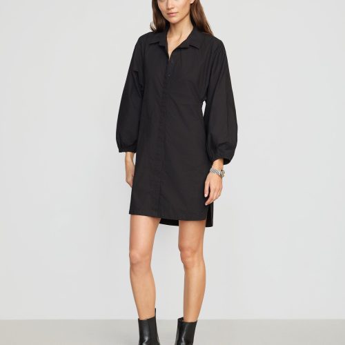 clara open back button down dress black 5 9cecbab4 edaa 4356 995e 502667bb8d6f