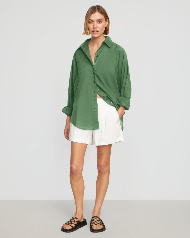 dakota oversized organic cotton shirt basil 1 5c1cb8f4 a26b 44a3 bc03 2a7890b4a52e