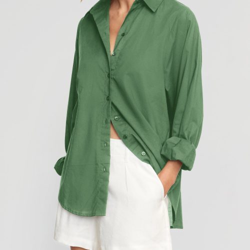 dakota oversized organic cotton shirt basil 3 c6e46be2 752f 4cb8 b61f 6af8ee58f14e