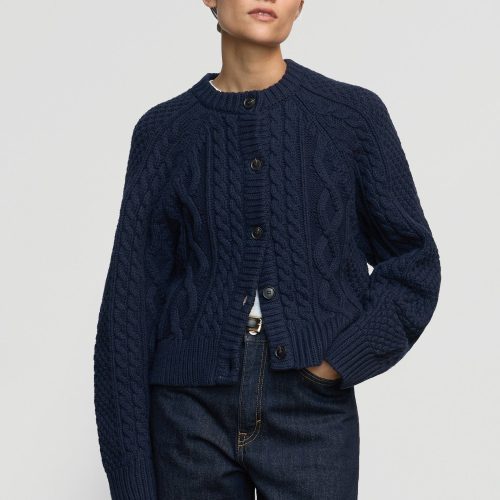 eloise button cable cardigan navy 4 046174e8 0be0 48c0 a7f3 8de6a3ee1bf2