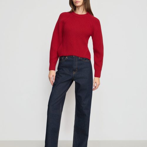 iona organic cotton cropped sweater lacquer 4