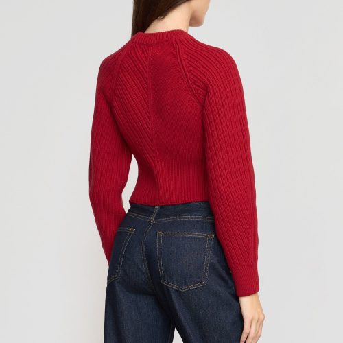 iona organic cotton cropped sweater lacquer 5