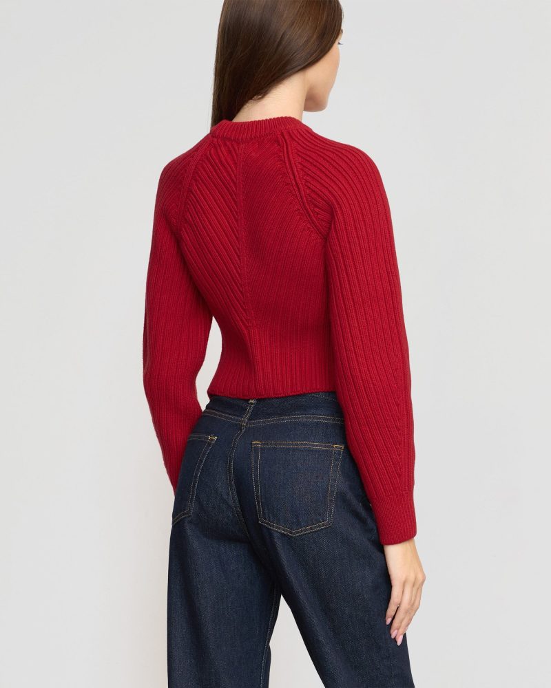 iona organic cotton cropped sweater lacquer 5