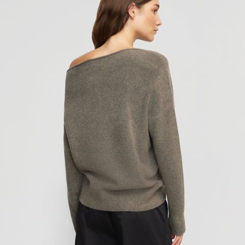 iris off shoulder sweater mushroom 5