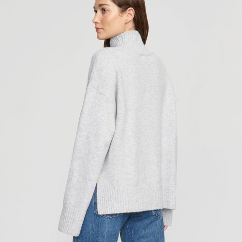 karlie oversized turtleneck sweater heather grey 6