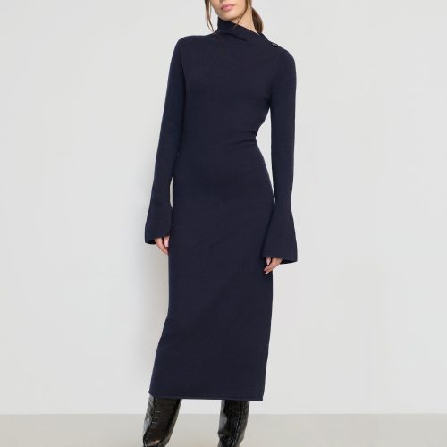 keaton bell sleeve midi dress navy 3 6cadd13b 1664 43f2 b649 6b40f3843756