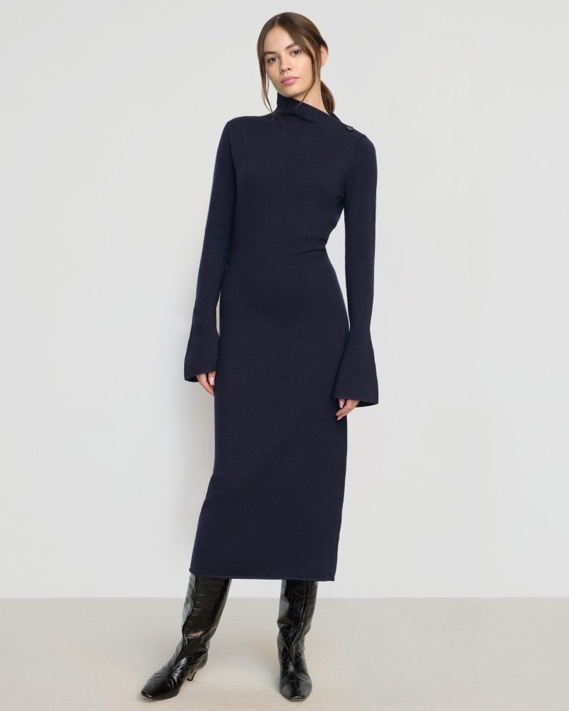 keaton bell sleeve midi dress navy 3 6cadd13b 1664 43f2 b649 6b40f3843756