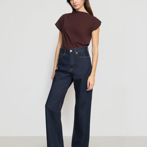 kenny asymmetric neck tee merlot 3