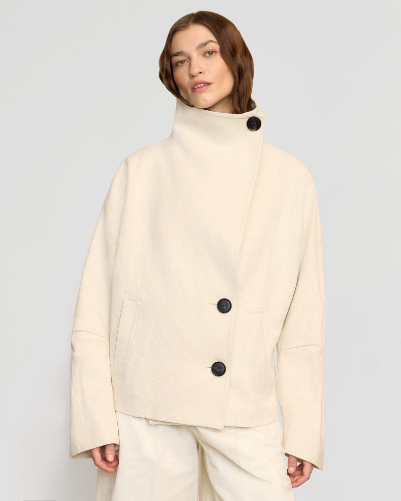 pascia collared canvas peacoat natural cream 4