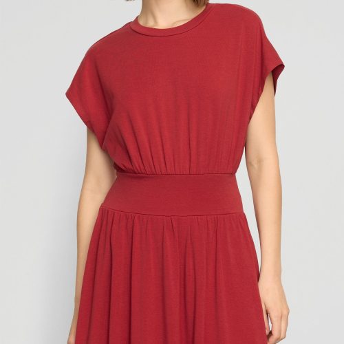 prima jersey midi dress crimson 2