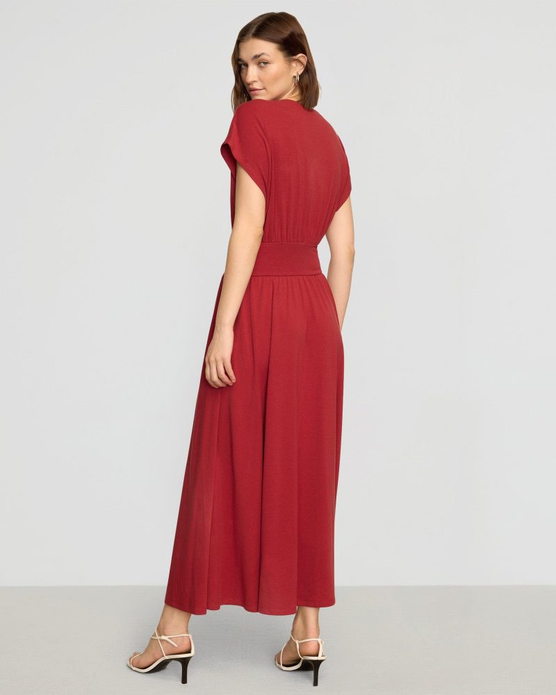 prima jersey midi dress crimson 5