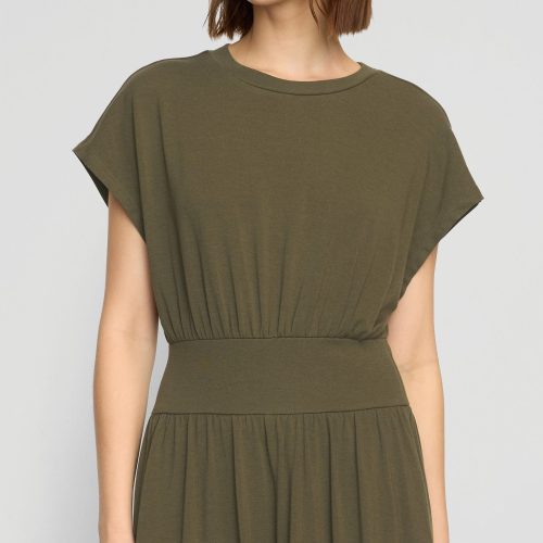 prima jersey midi dress olive 2