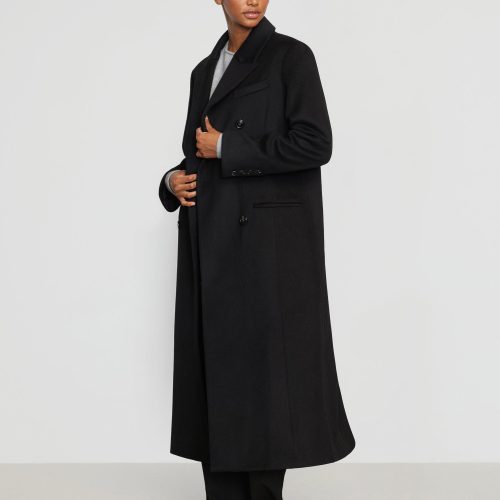 ravenna wool blend maxi coat black 2