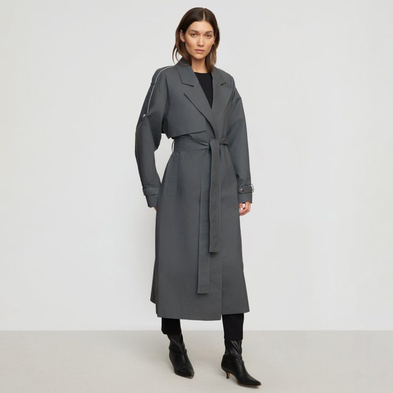 rhea contrast collar trench coat slate cream 0 c8c3051c 7b3d 4a17 951c f8154423db0e