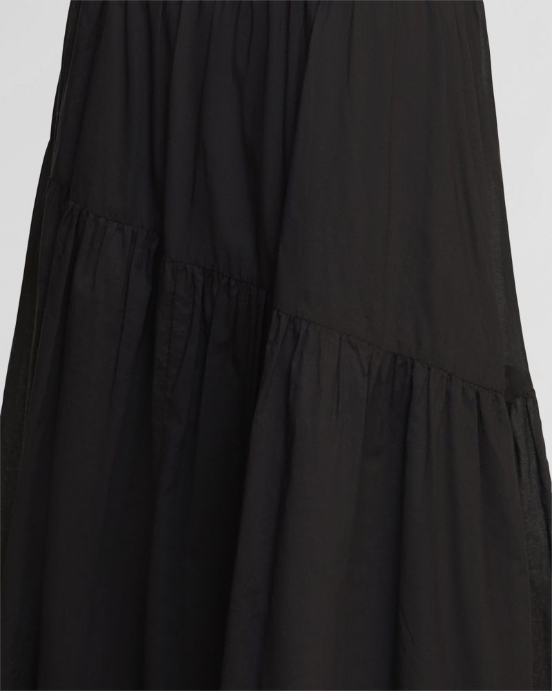 runa tiered cotton maxi skirt black 4 2c68f7f2 5fa4 436e a47f 5b6b7b3e398c